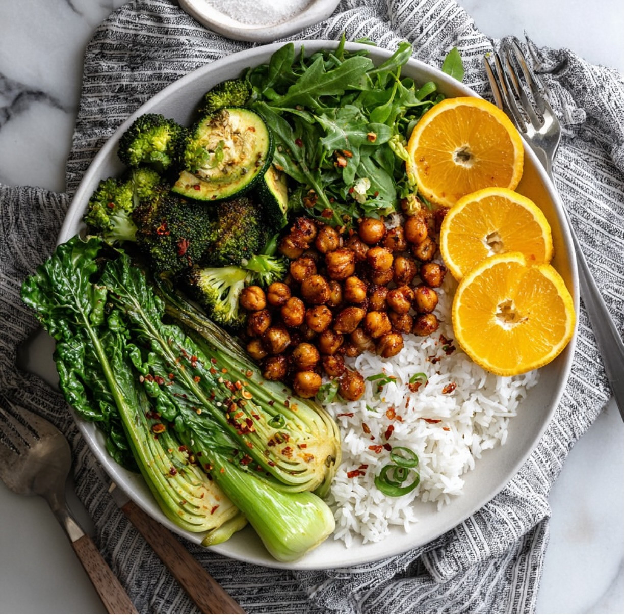 Zesty Orange Chickpea Stir-Fry Delight