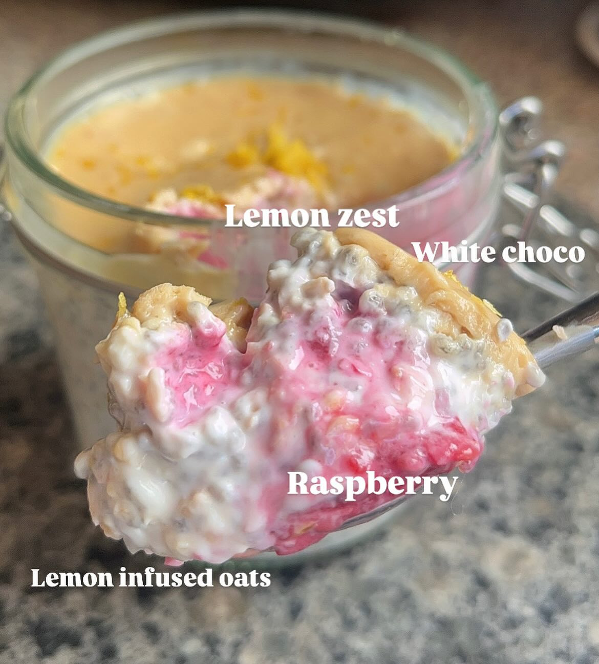 Zesty Raspberry Lemon Cheesecake Oats Delight