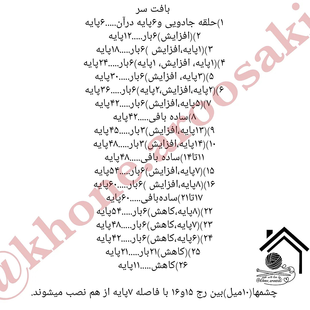 آموزش بافت عروسک خرگوش با حلقه چوبی