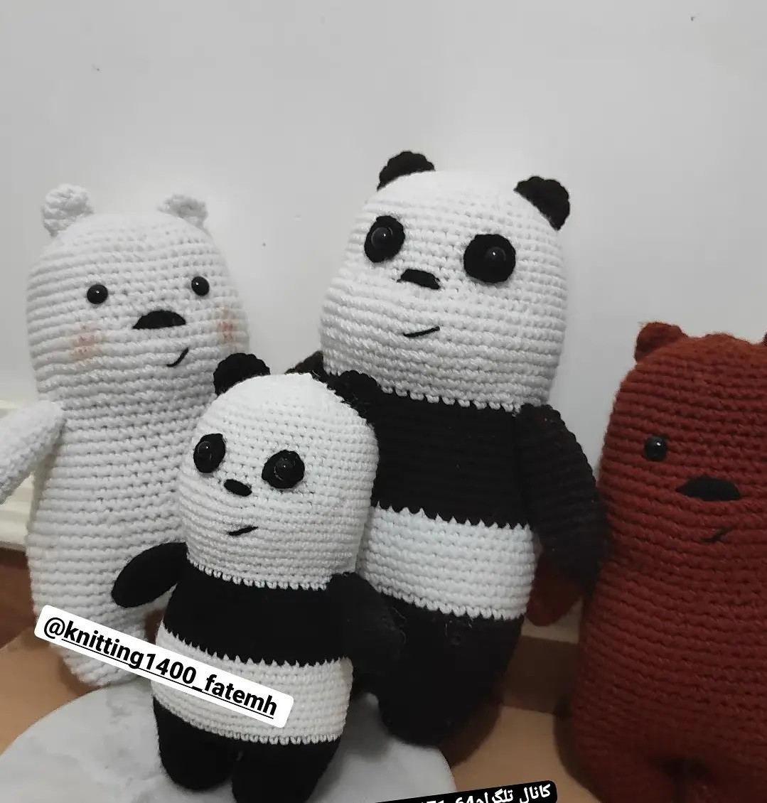 آموزش بافت عروسک‌های خرس بامزه و رنگارنگ