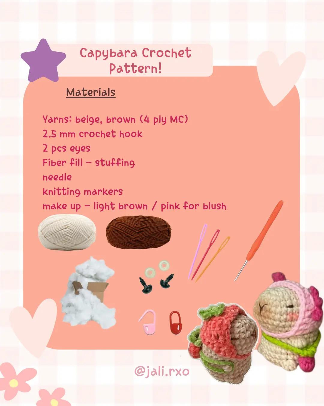 Adorable Capybara Crochet Pattern for Beginners