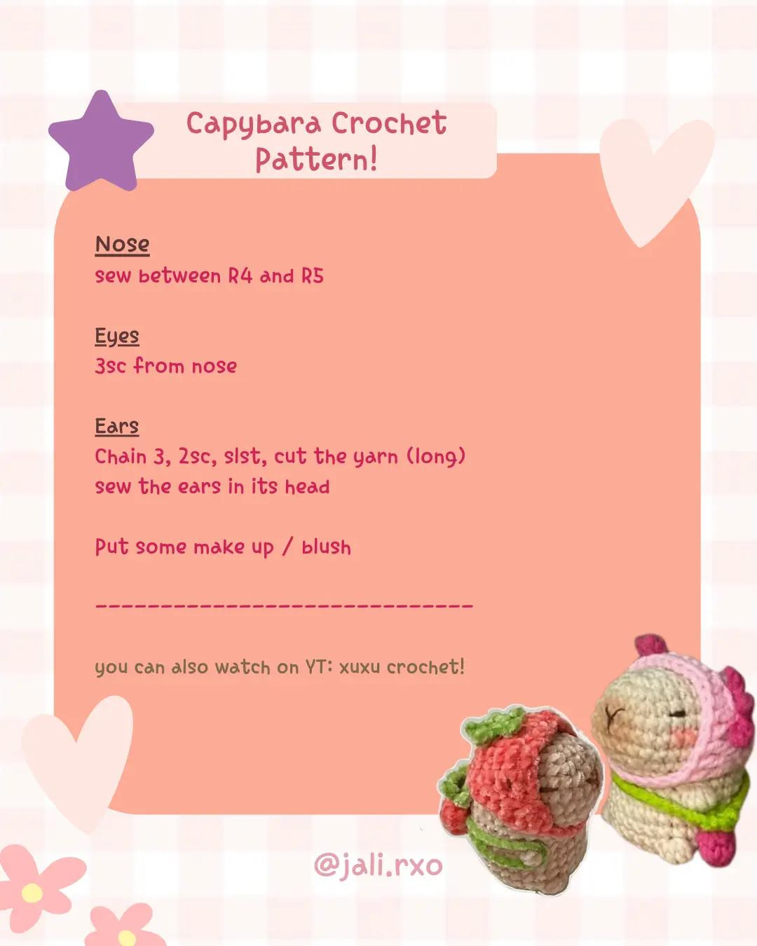 Adorable Capybara Crochet Pattern for Beginners