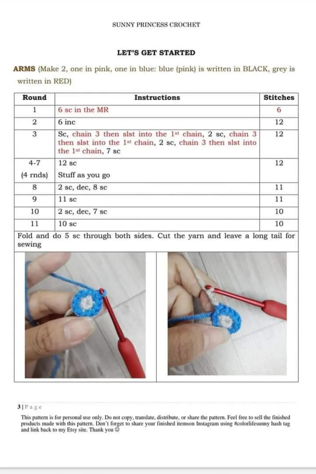 Adorable Crochet Alien Doll with Blue and Pink Design