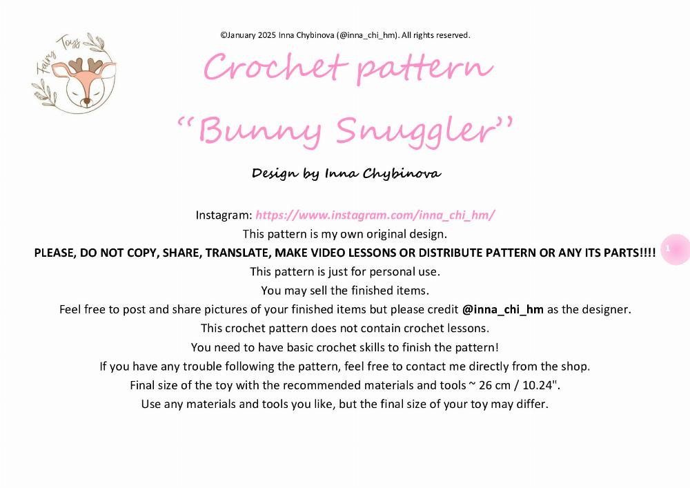 Adorable Crochet Bunny Toy with a Sleepy Expression