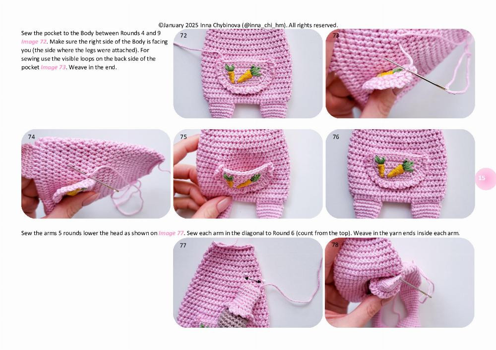 Adorable Crochet Bunny Toy with a Sleepy Expression