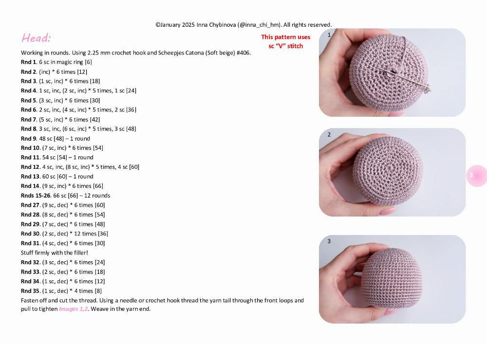 Adorable Crochet Bunny Toy with a Sleepy Expression