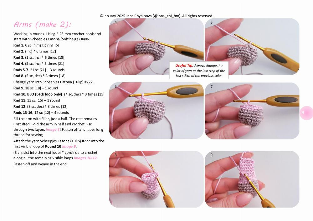 Adorable Crochet Bunny Toy with a Sleepy Expression