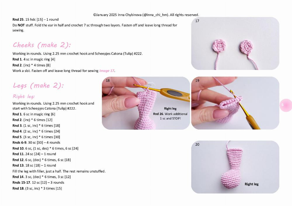 Adorable Crochet Bunny Toy with a Sleepy Expression