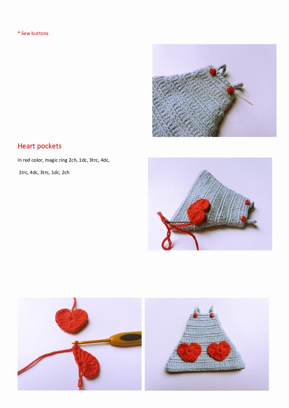 Adorable Crochet Doll Pattern with Heart Accents