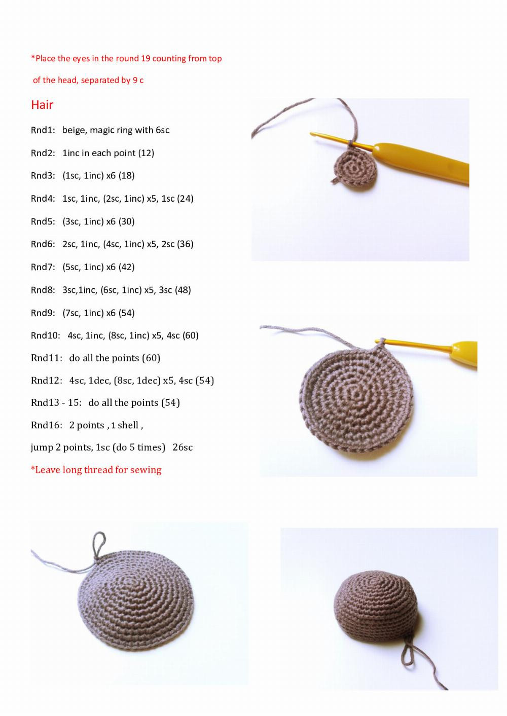 Adorable Crochet Doll Pattern with Heart Accents