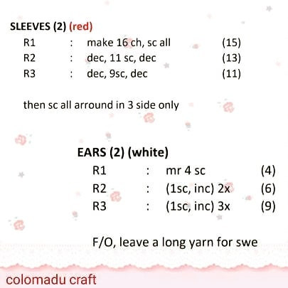 Adorable Crochet Doll with Red Outfit and Long White Hair