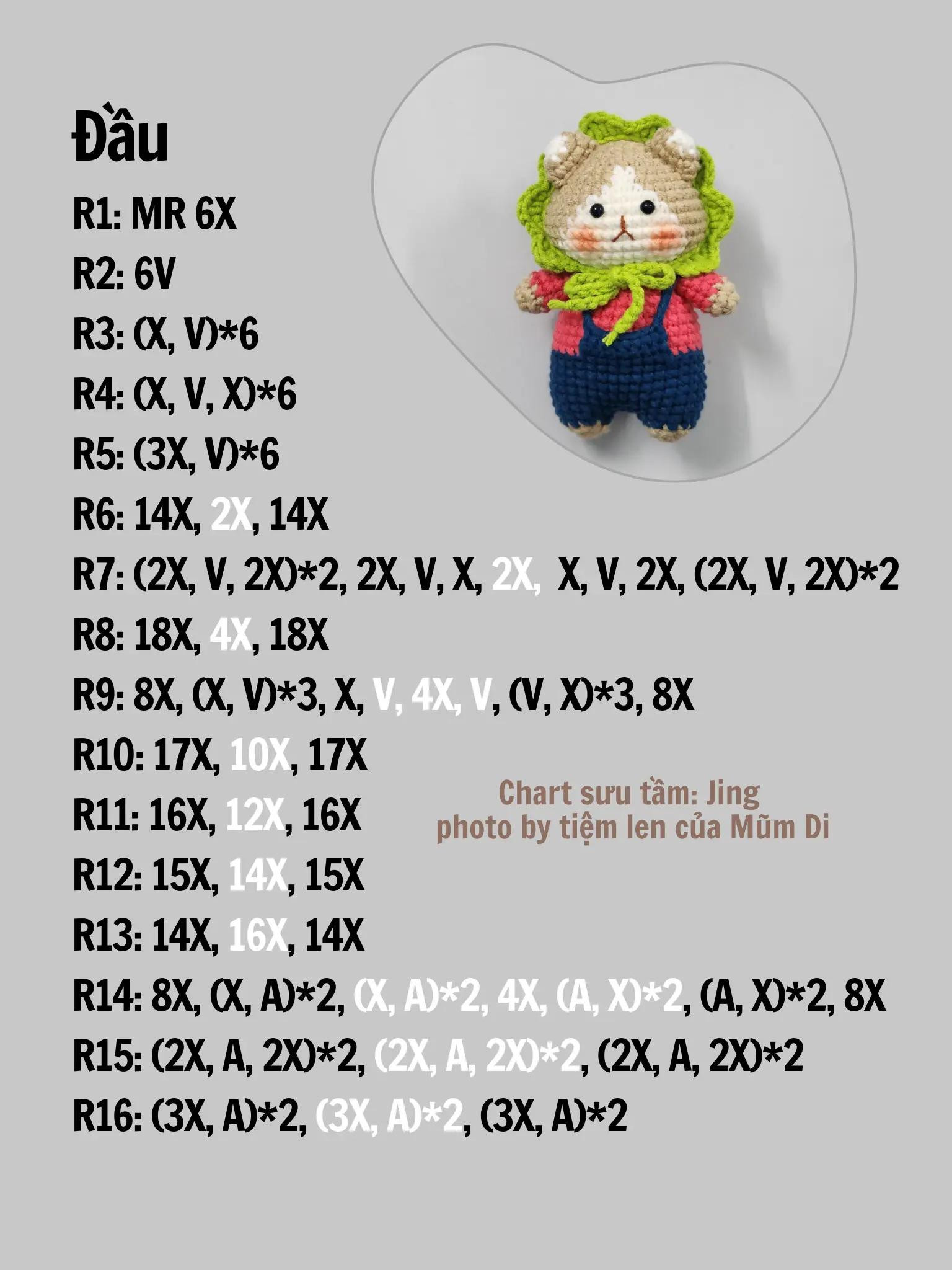 Adorable Crochet Keychain Pattern: Colorful Animal Design