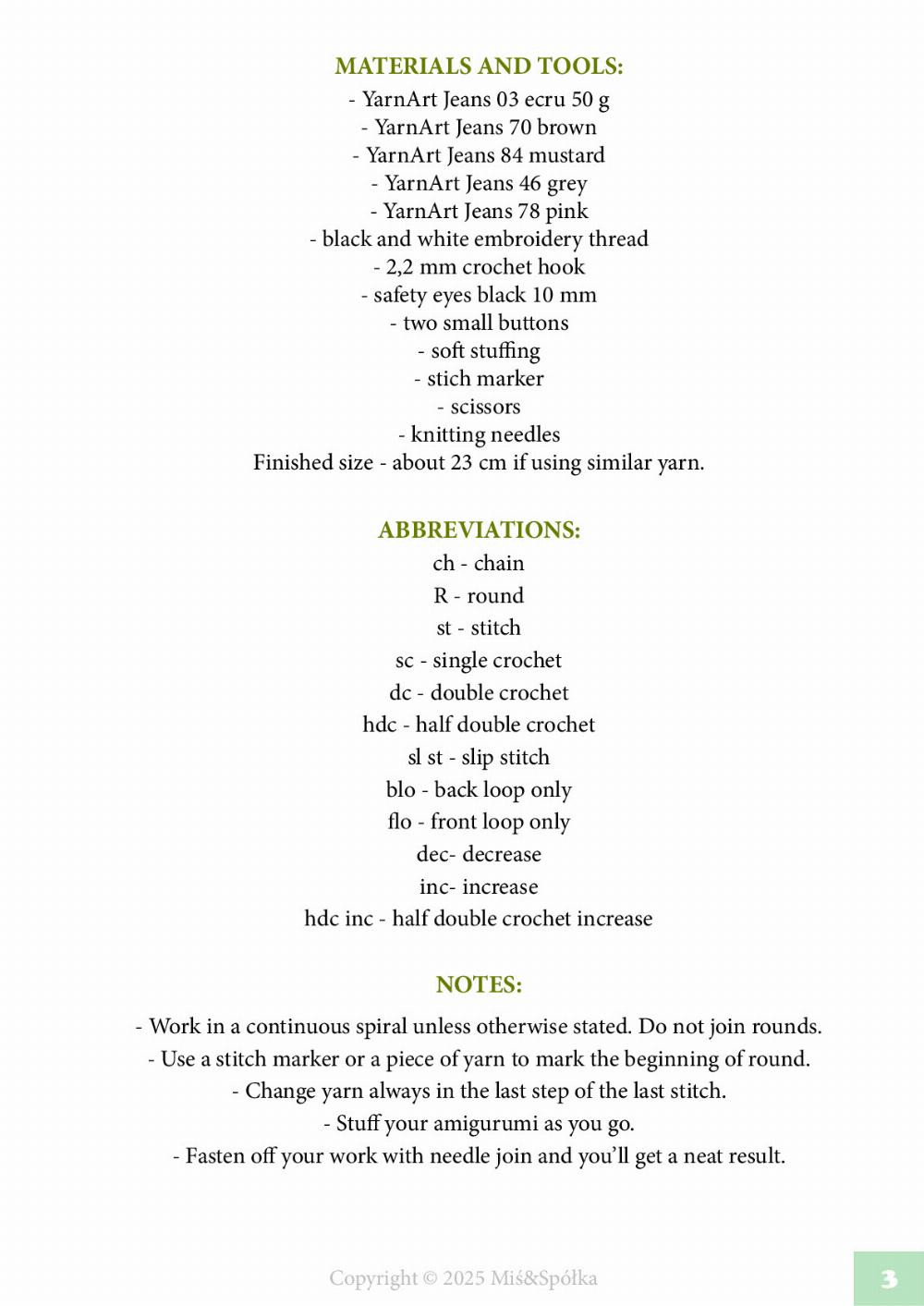 Adorable Crochet Pattern for Karmel the Dog by Miś & Spółka