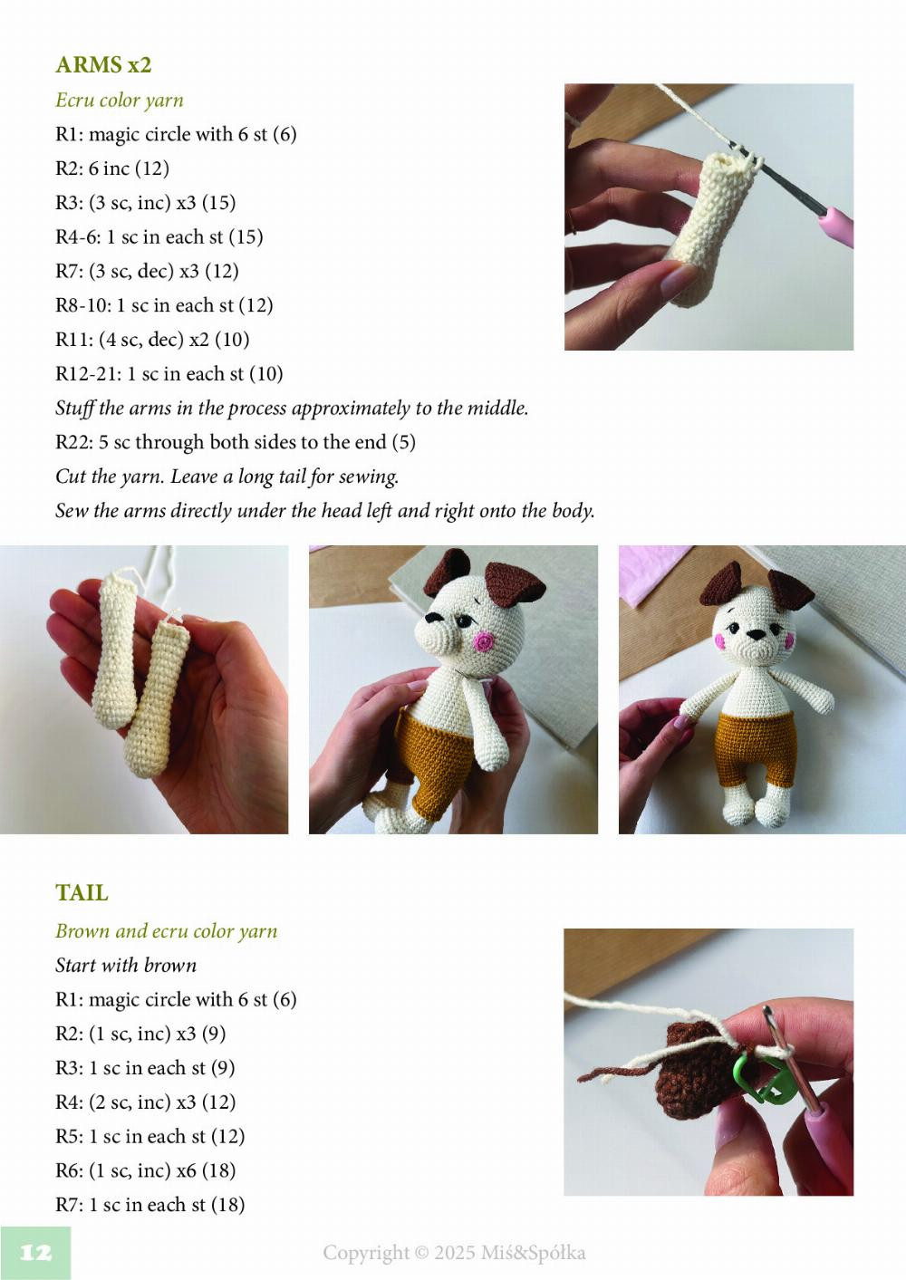Adorable Crochet Pattern for Karmel the Dog by Miś & Spółka