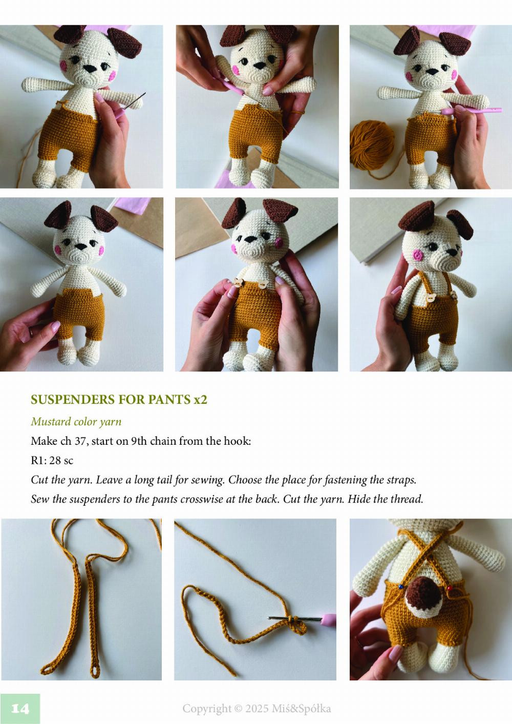 Adorable Crochet Pattern for Karmel the Dog by Miś & Spółka
