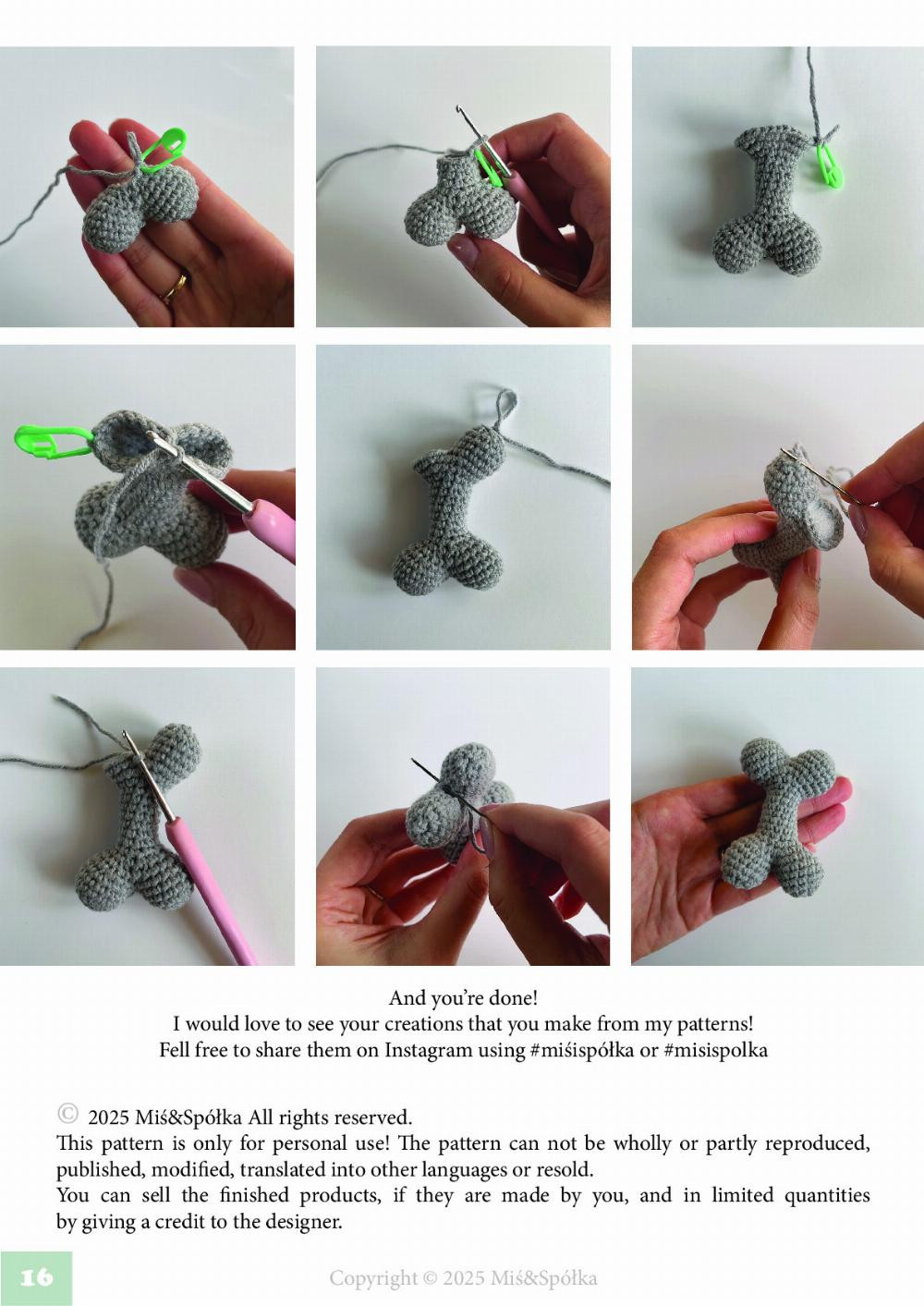 Adorable Crochet Pattern for Karmel the Dog by Miś & Spółka