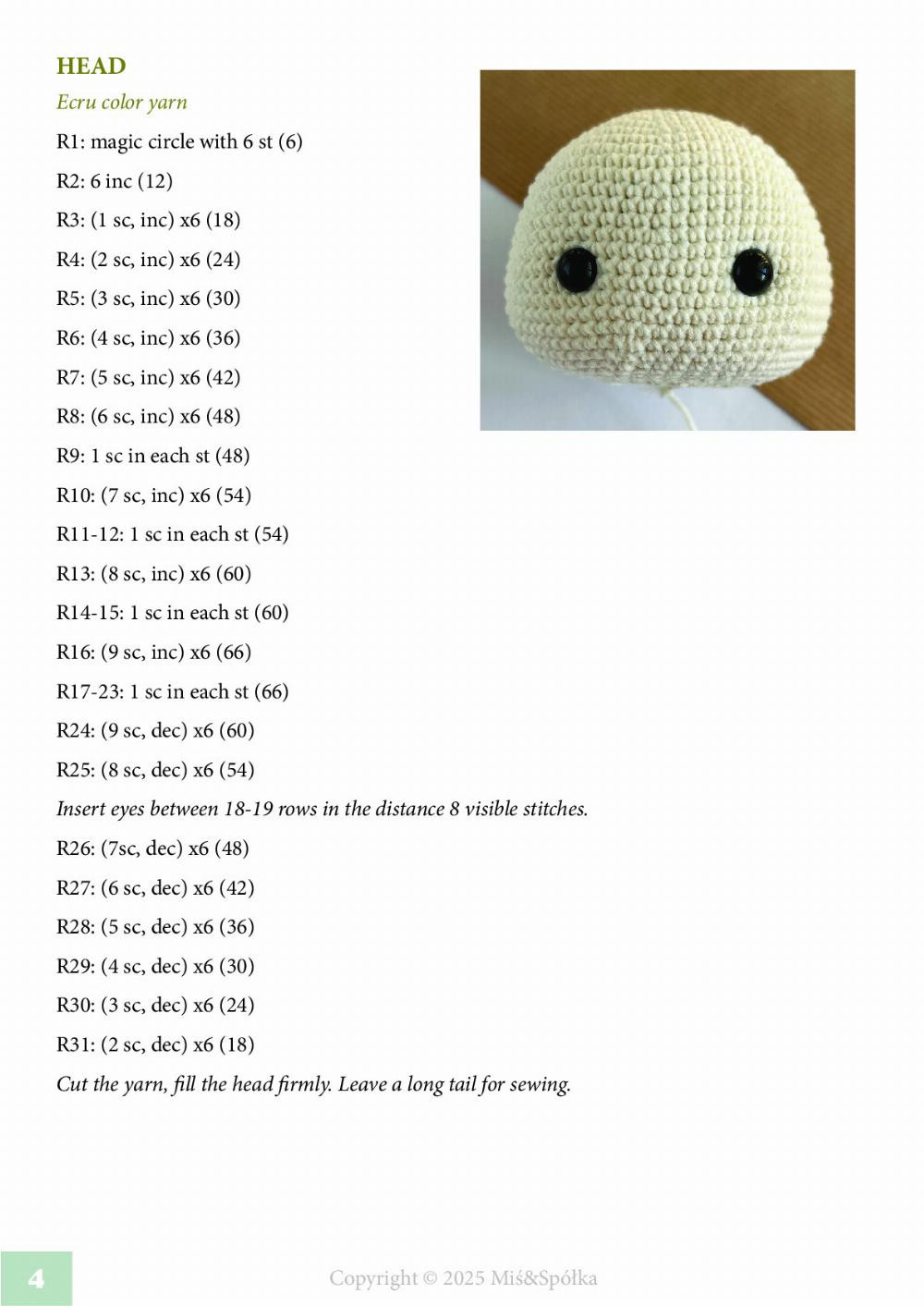 Adorable Crochet Pattern for Karmel the Dog by Miś & Spółka