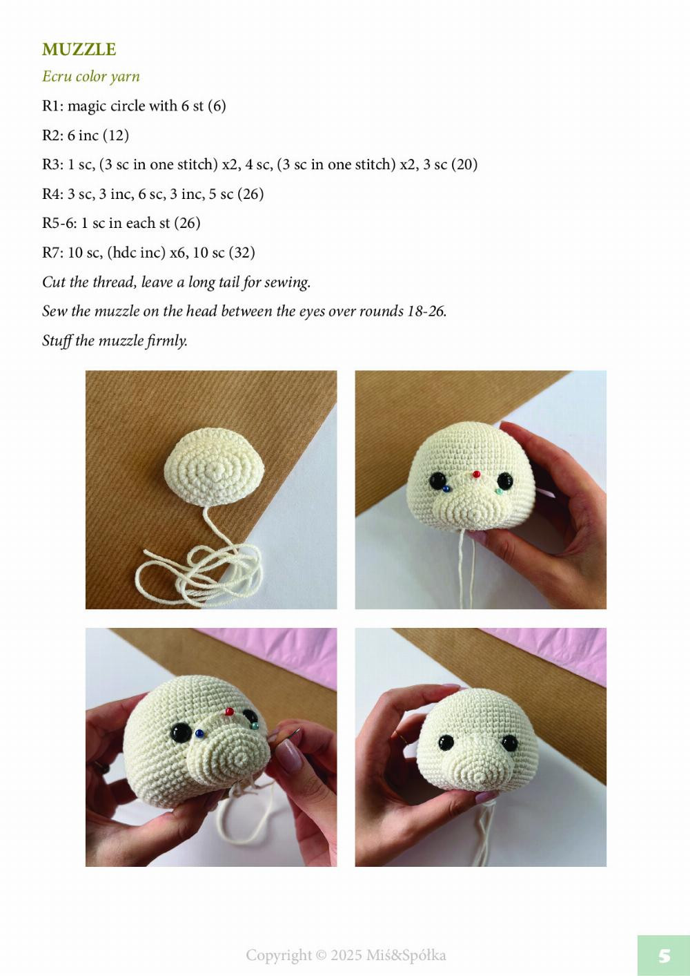 Adorable Crochet Pattern for Karmel the Dog by Miś & Spółka