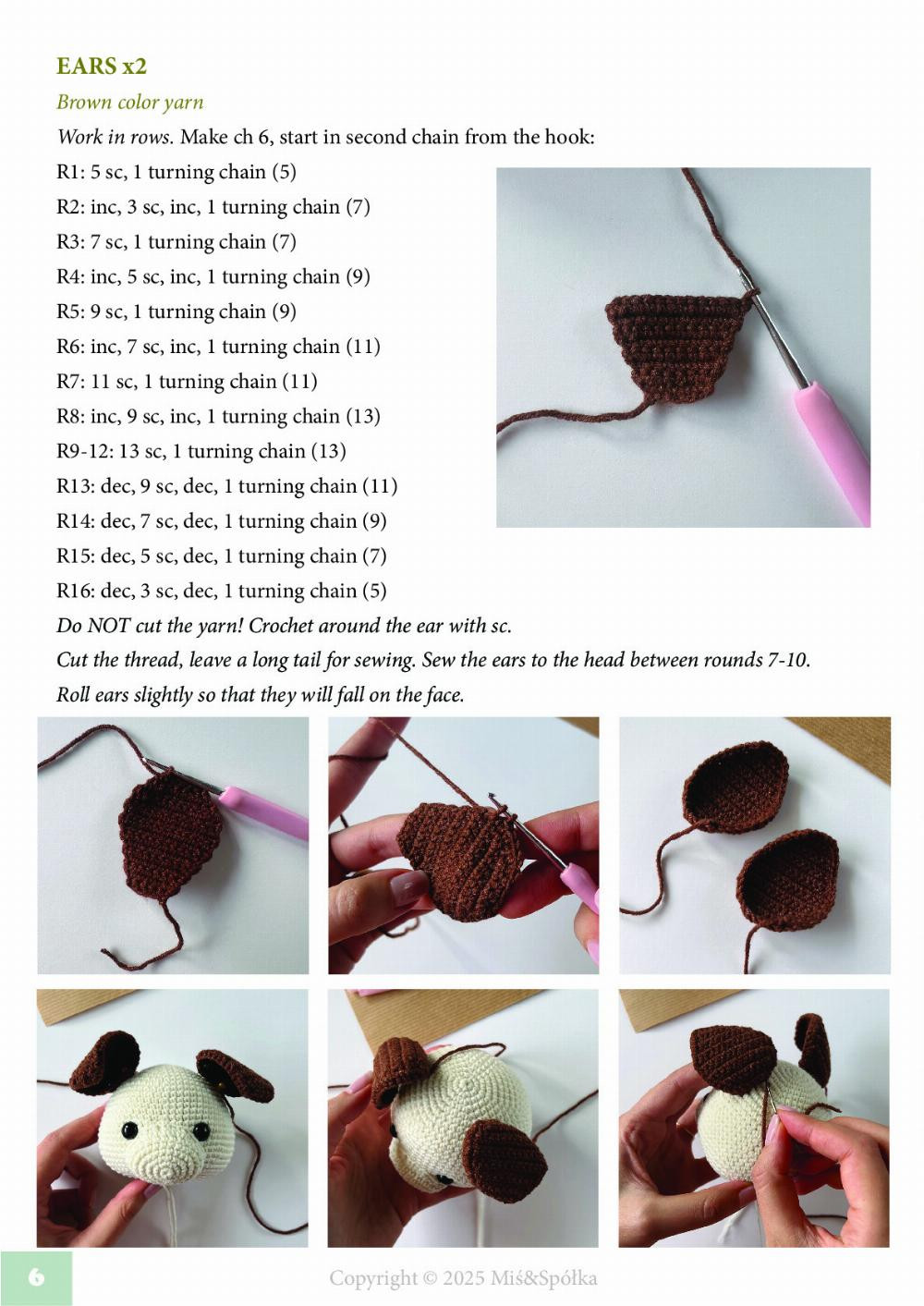 Adorable Crochet Pattern for Karmel the Dog by Miś & Spółka