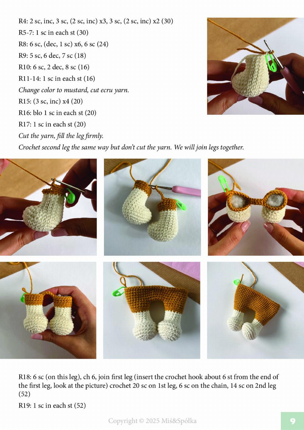 Adorable Crochet Pattern for Karmel the Dog by Miś & Spółka