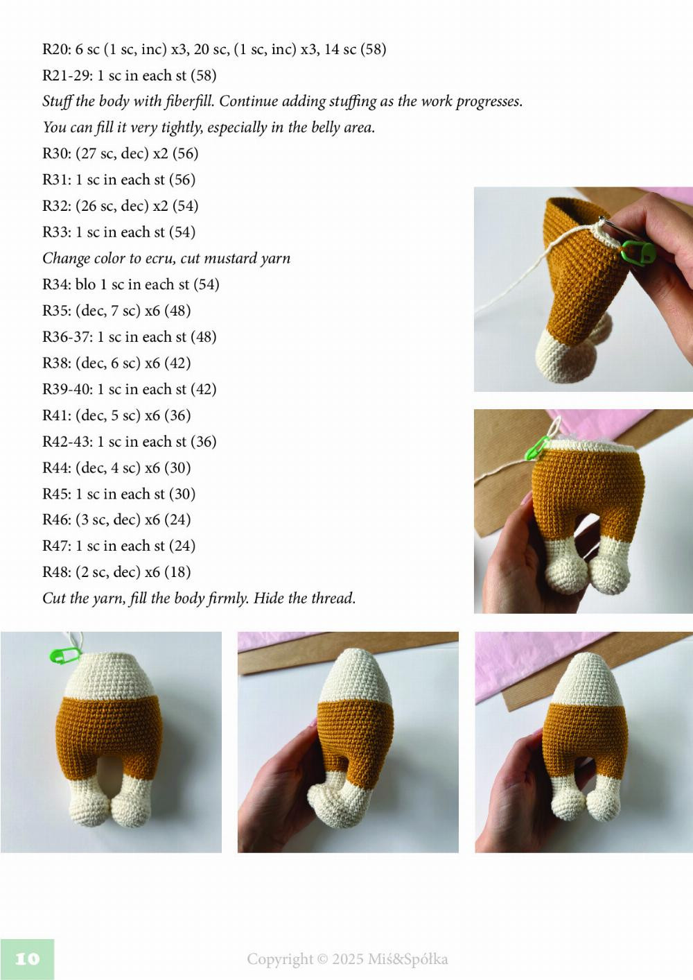 Adorable Crochet Pattern for Karmel the Dog by Miś & Spółka