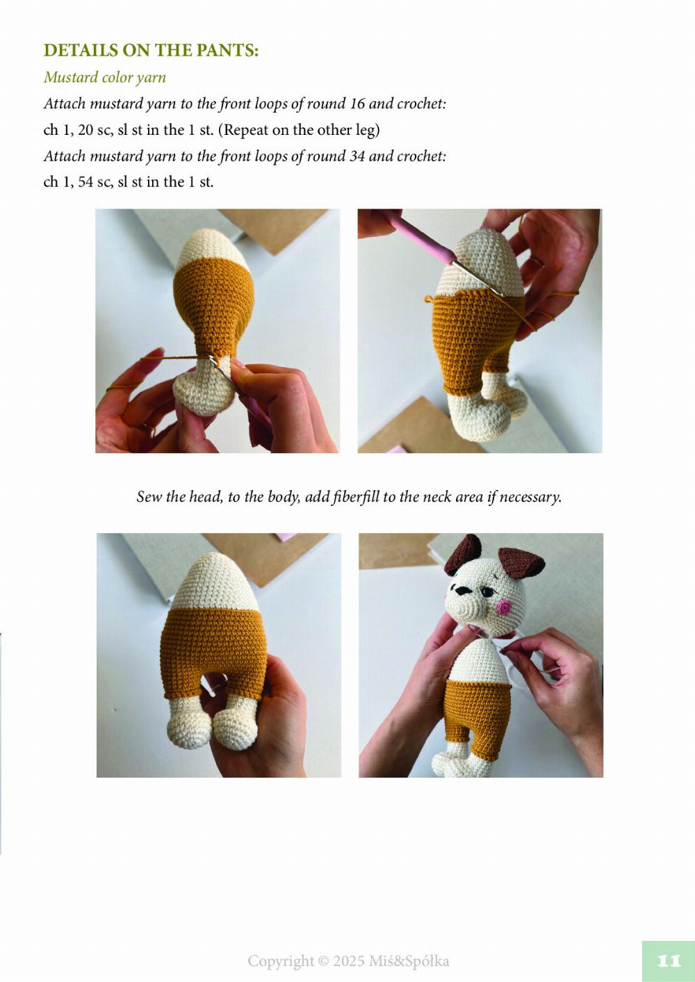 Adorable Crochet Pattern for Karmel the Dog by Miś & Spółka