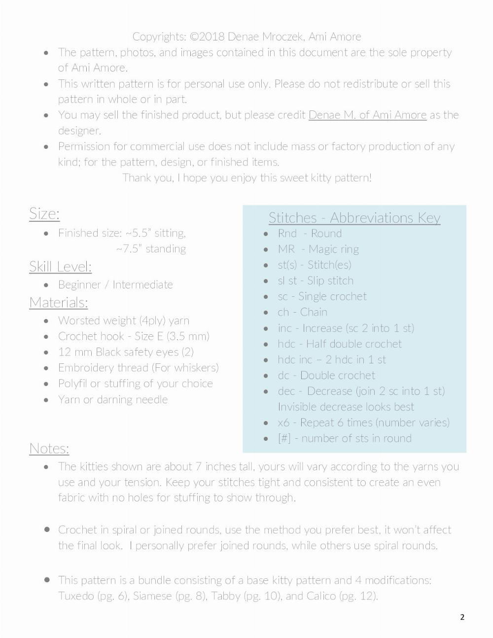 Adorable Crochet Patterns for Snuggle Kitty Dolls