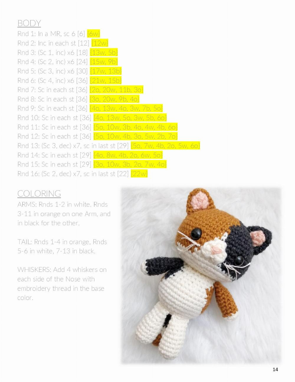 Adorable Crochet Patterns for Snuggle Kitty Dolls