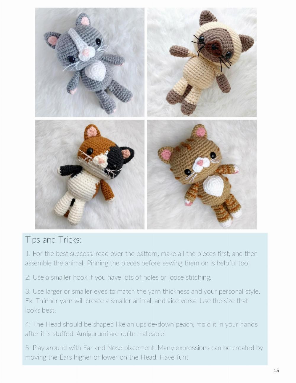 Adorable Crochet Patterns for Snuggle Kitty Dolls