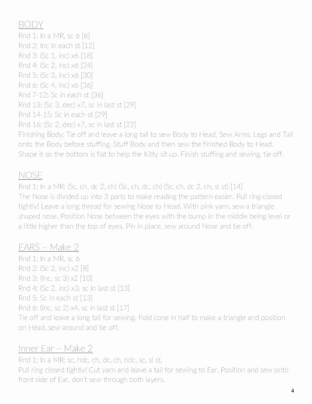 Adorable Crochet Patterns for Snuggle Kitty Dolls