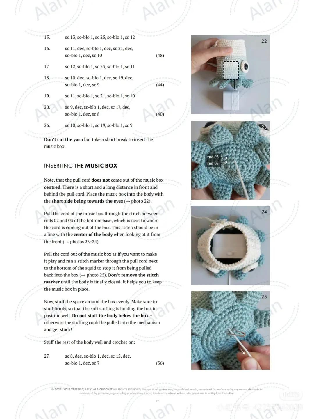 Adorable Crochet Squid and Shrimp Amigurumi Pattern