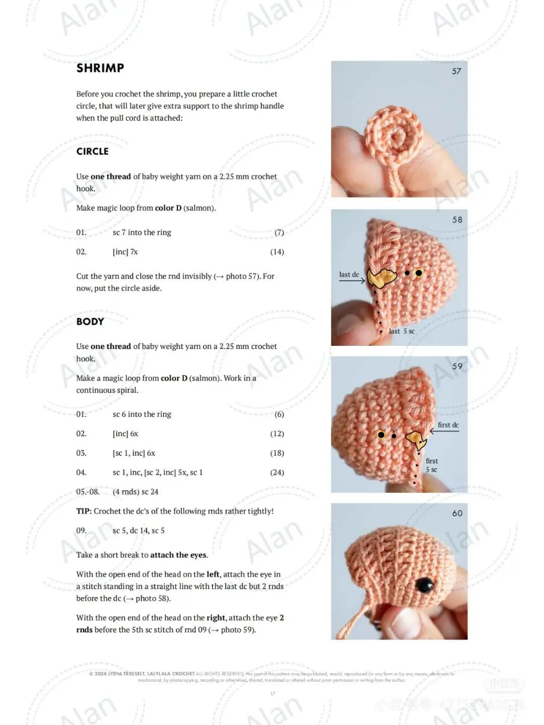 Adorable Crochet Squid and Shrimp Amigurumi Pattern