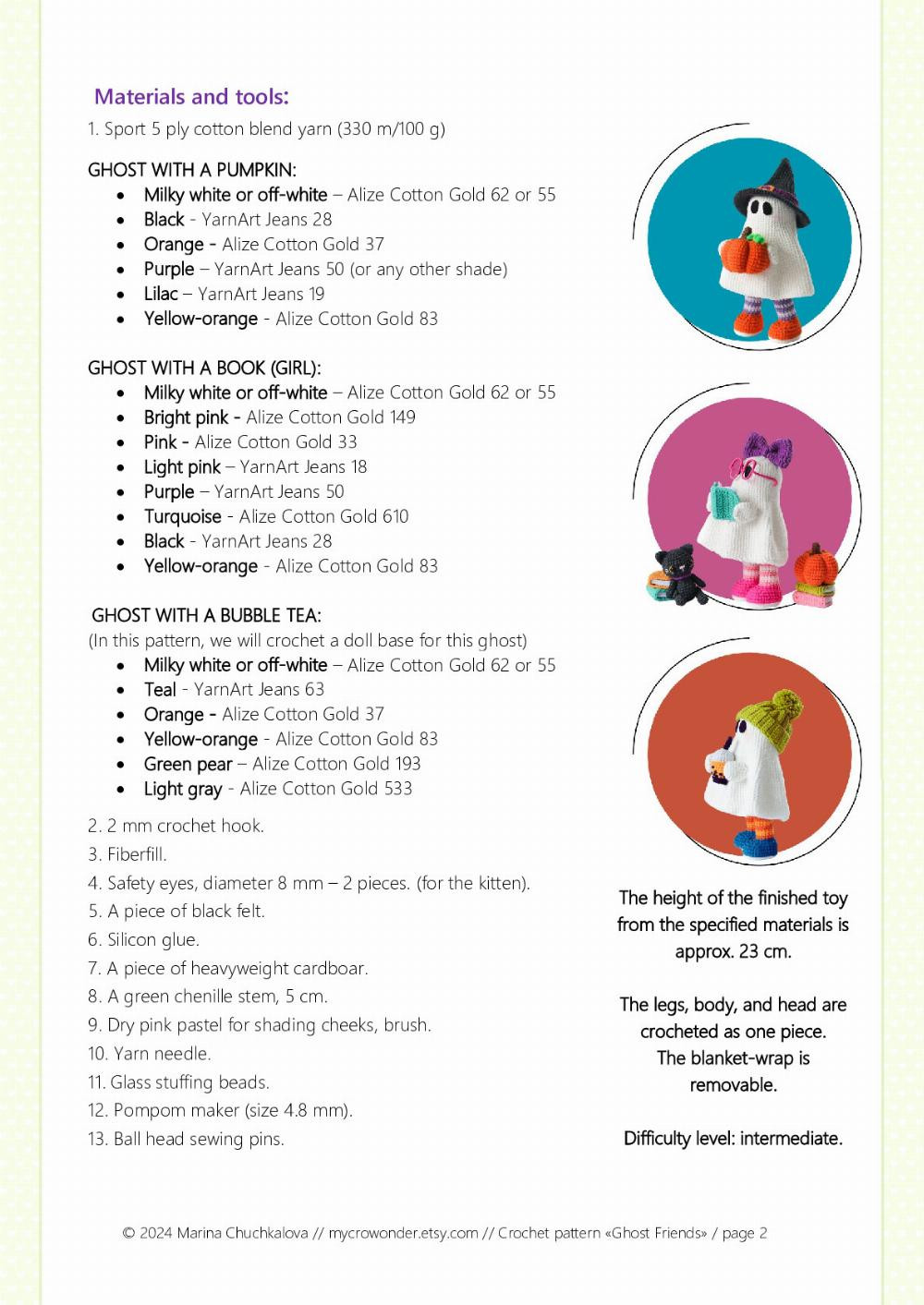 Adorable Ghost Friends Crochet Pattern for Halloween Fun