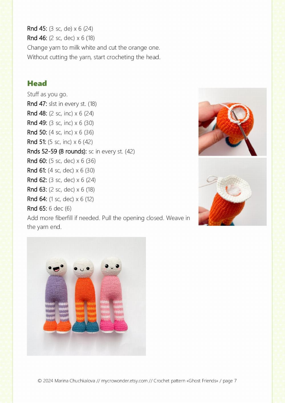 Adorable Ghost Friends Crochet Pattern for Halloween Fun