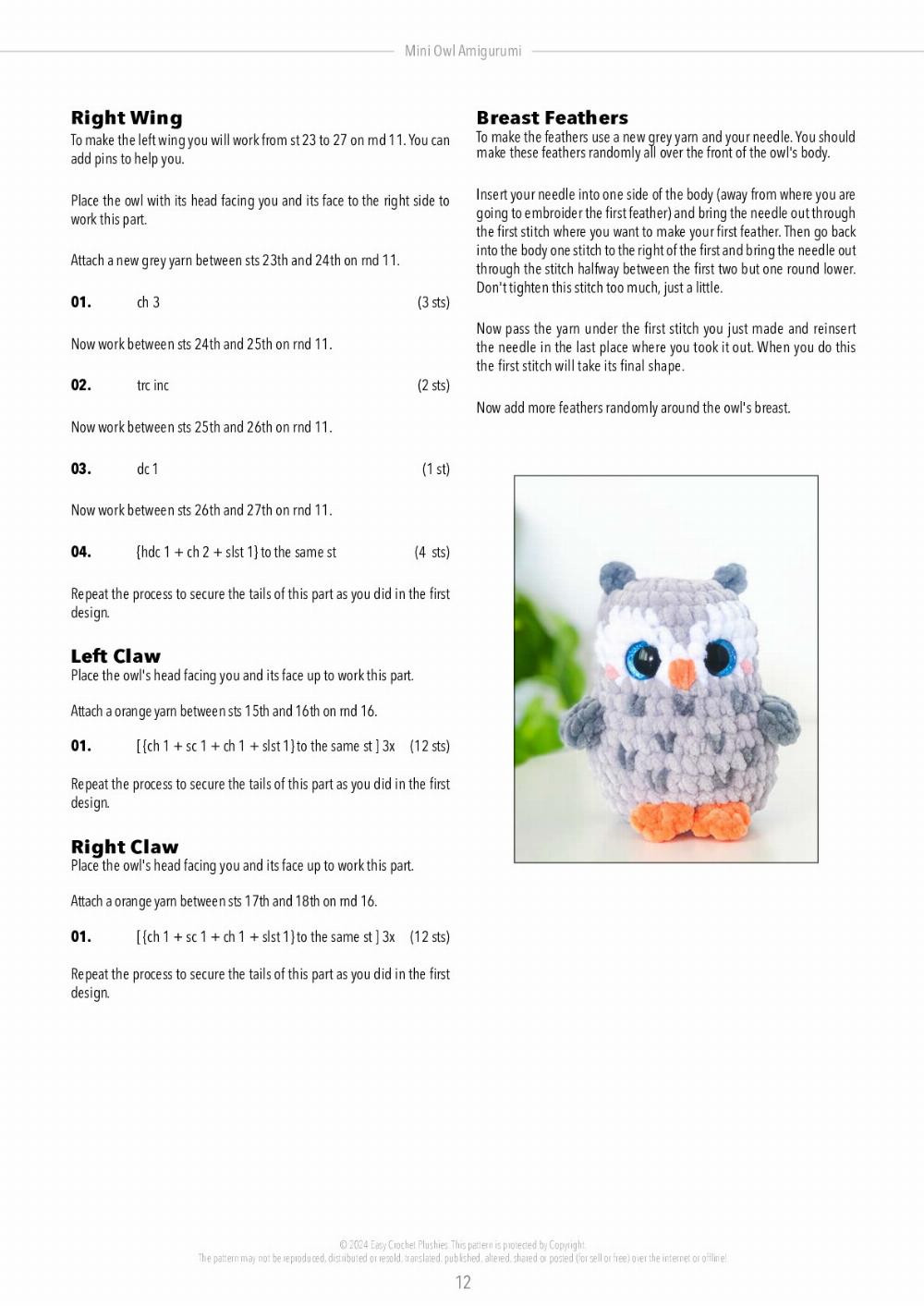 Adorable Mini Owl Amigurumi Crochet Pattern for Beginners