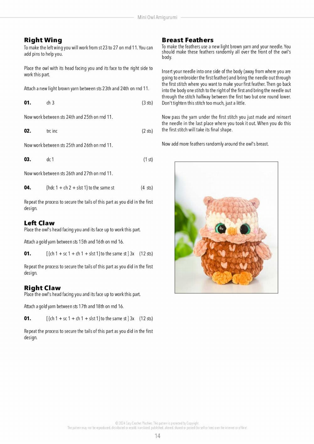Adorable Mini Owl Amigurumi Crochet Pattern for Beginners