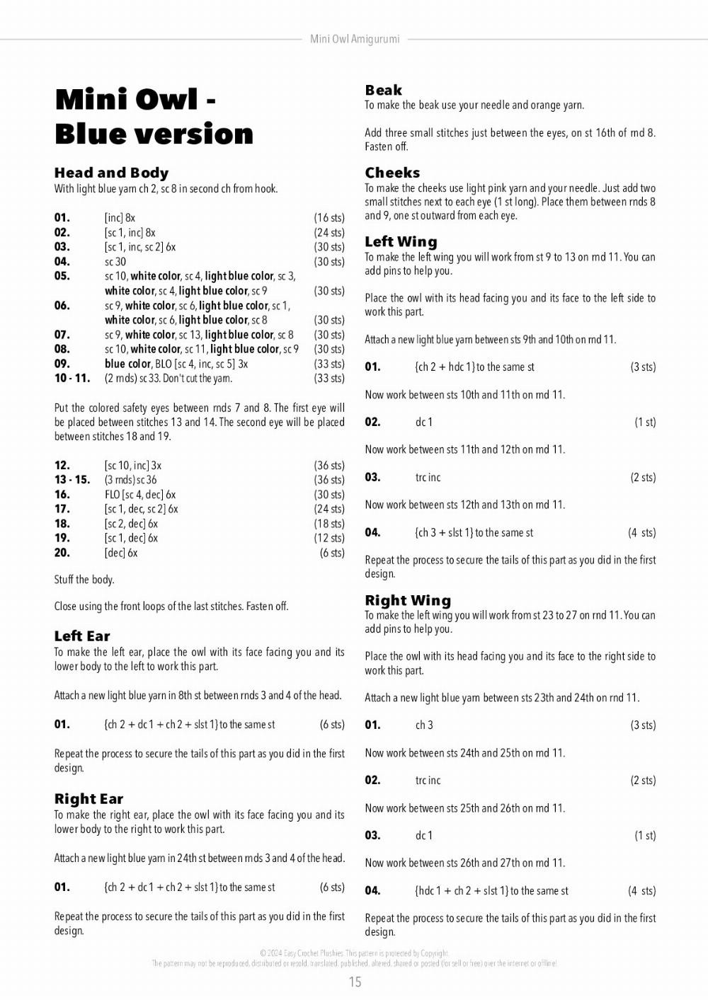 Adorable Mini Owl Amigurumi Crochet Pattern for Beginners