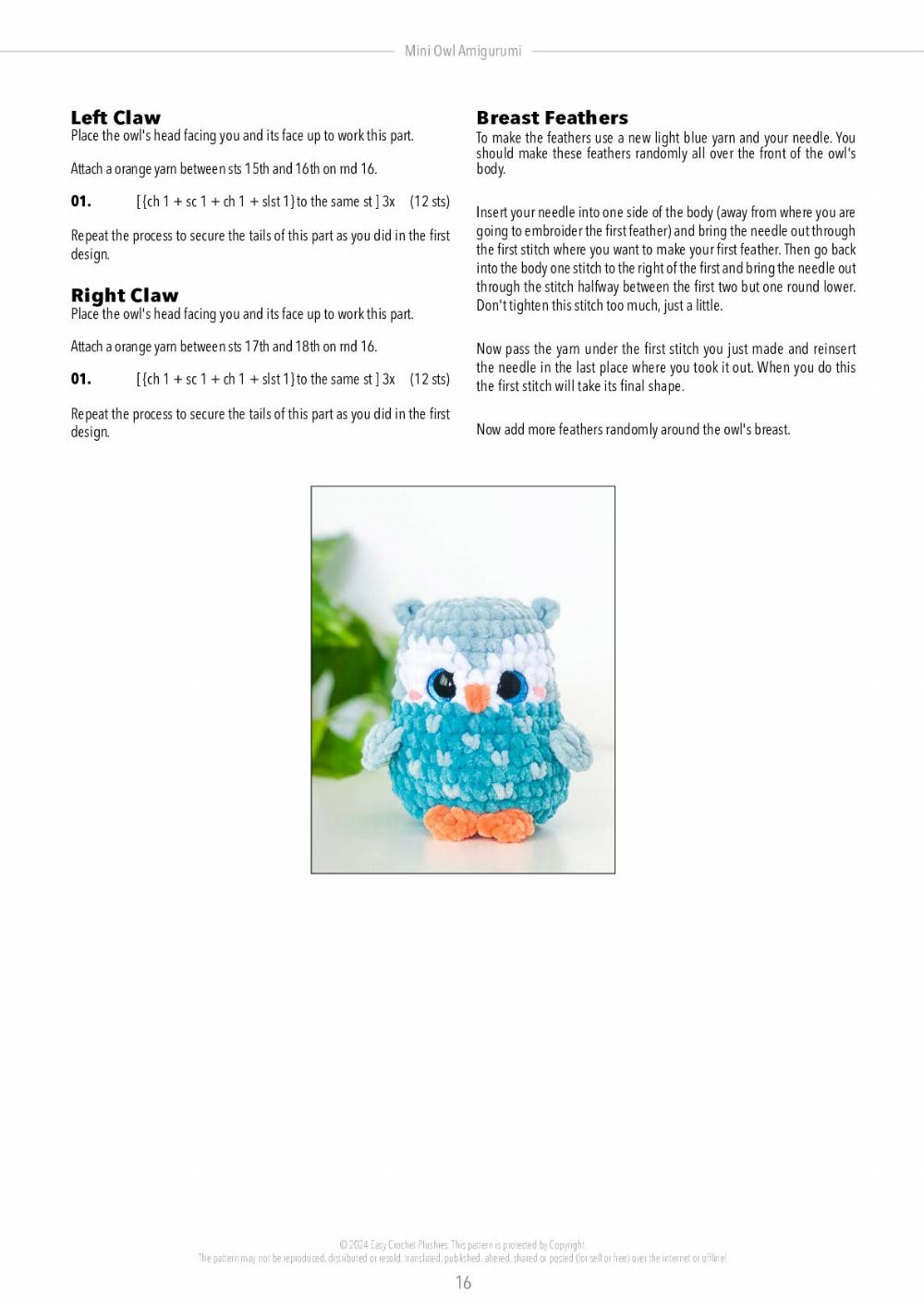 Adorable Mini Owl Amigurumi Crochet Pattern for Beginners