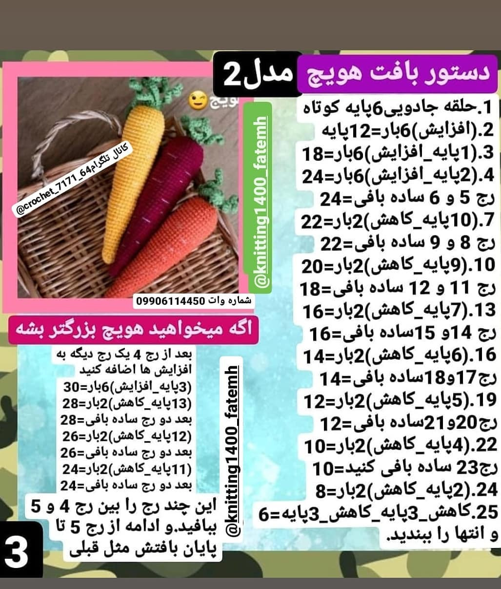 الگوی رایگان بافت هویج‌های رنگارنگ و شاد