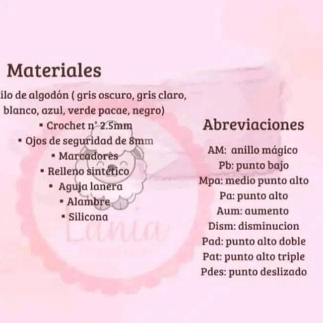 Amigurumi: Burro com Flor Azul - Padrão Gratuito