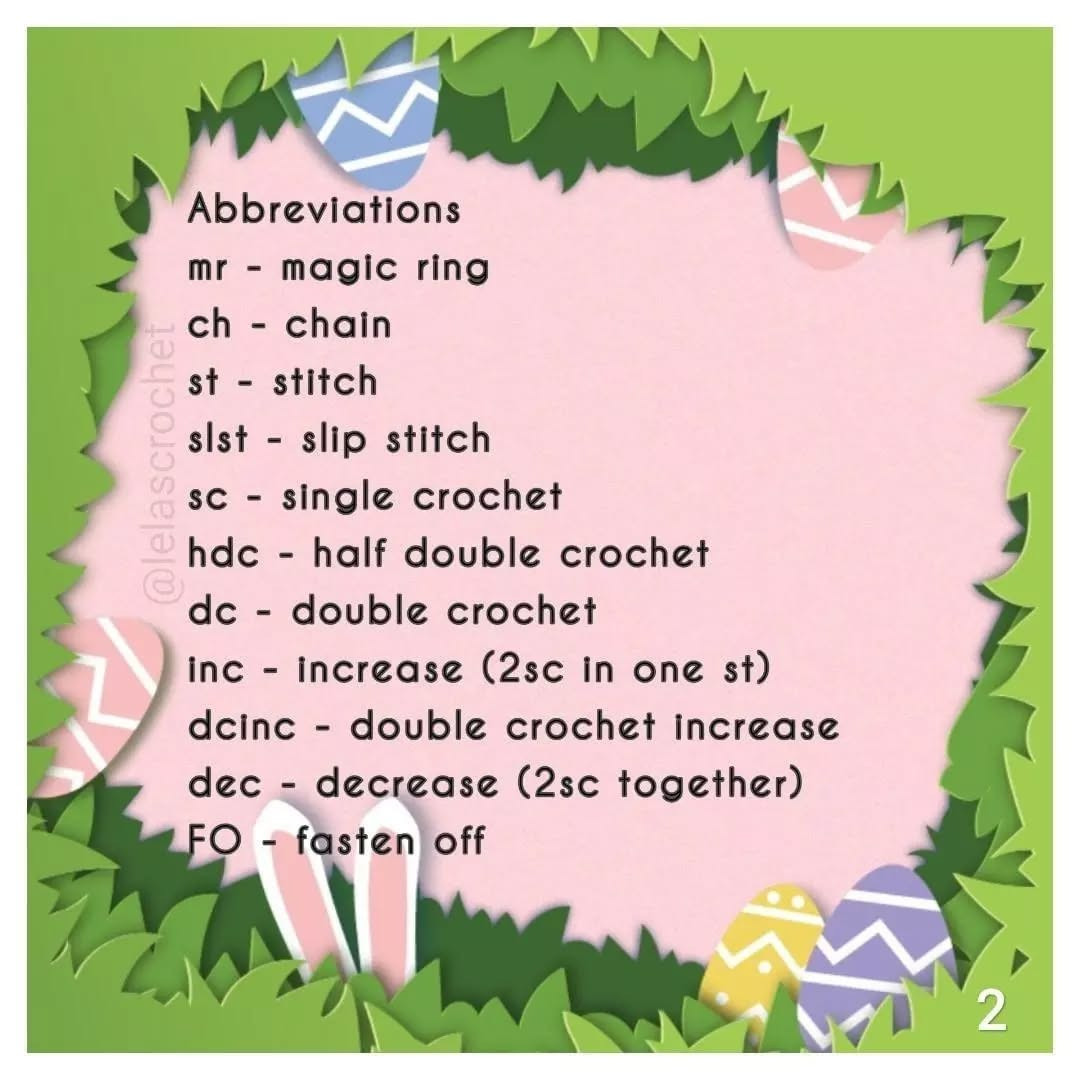 Amigurumi Easter Bunny Egg Free Crochet Pattern