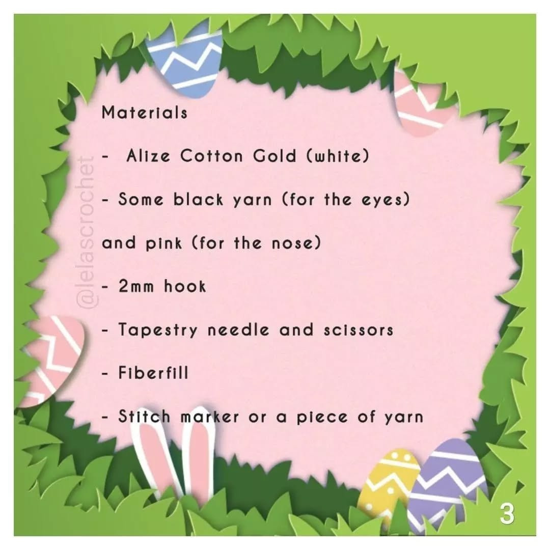 Amigurumi Easter Bunny Egg Free Crochet Pattern