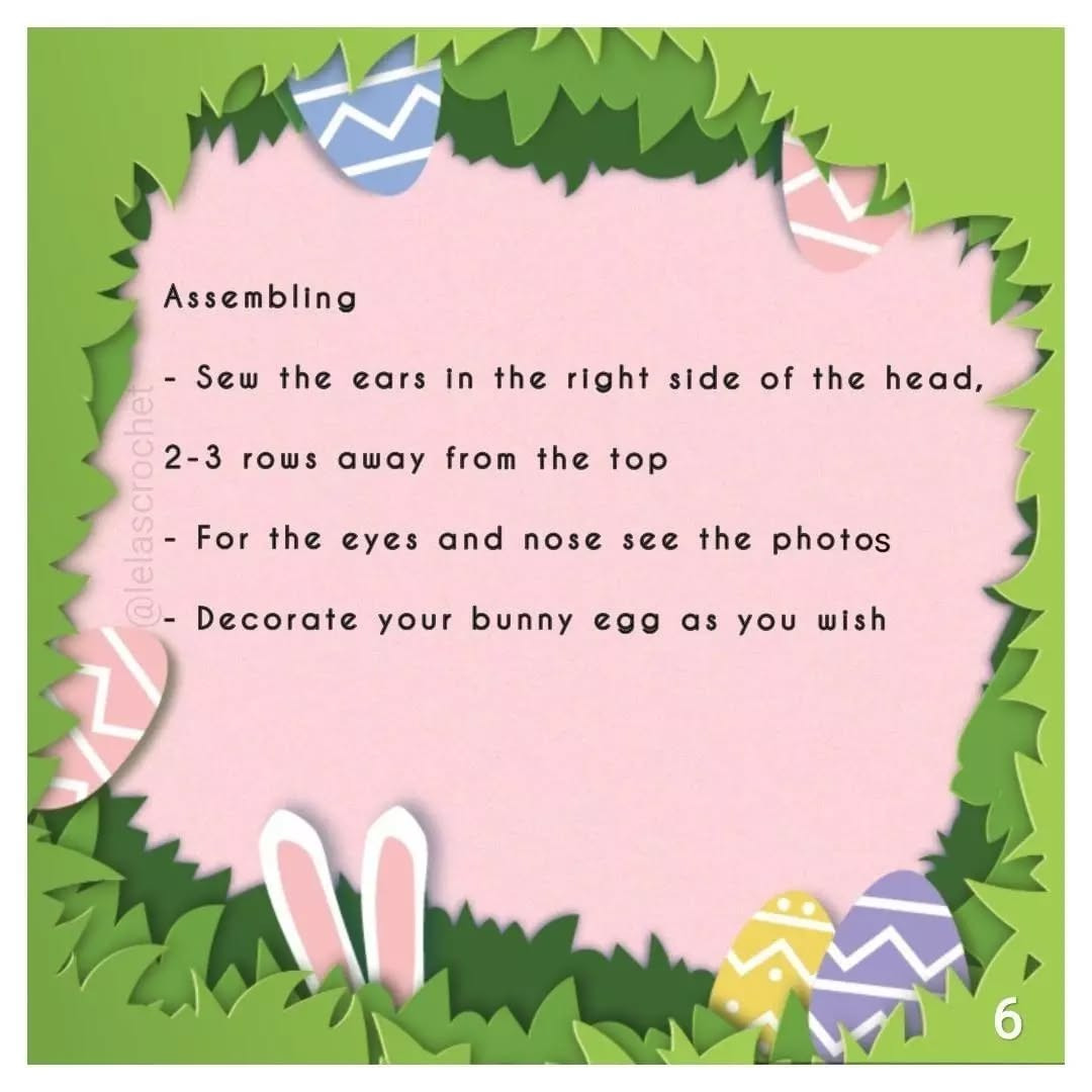 Amigurumi Easter Bunny Egg Free Crochet Pattern