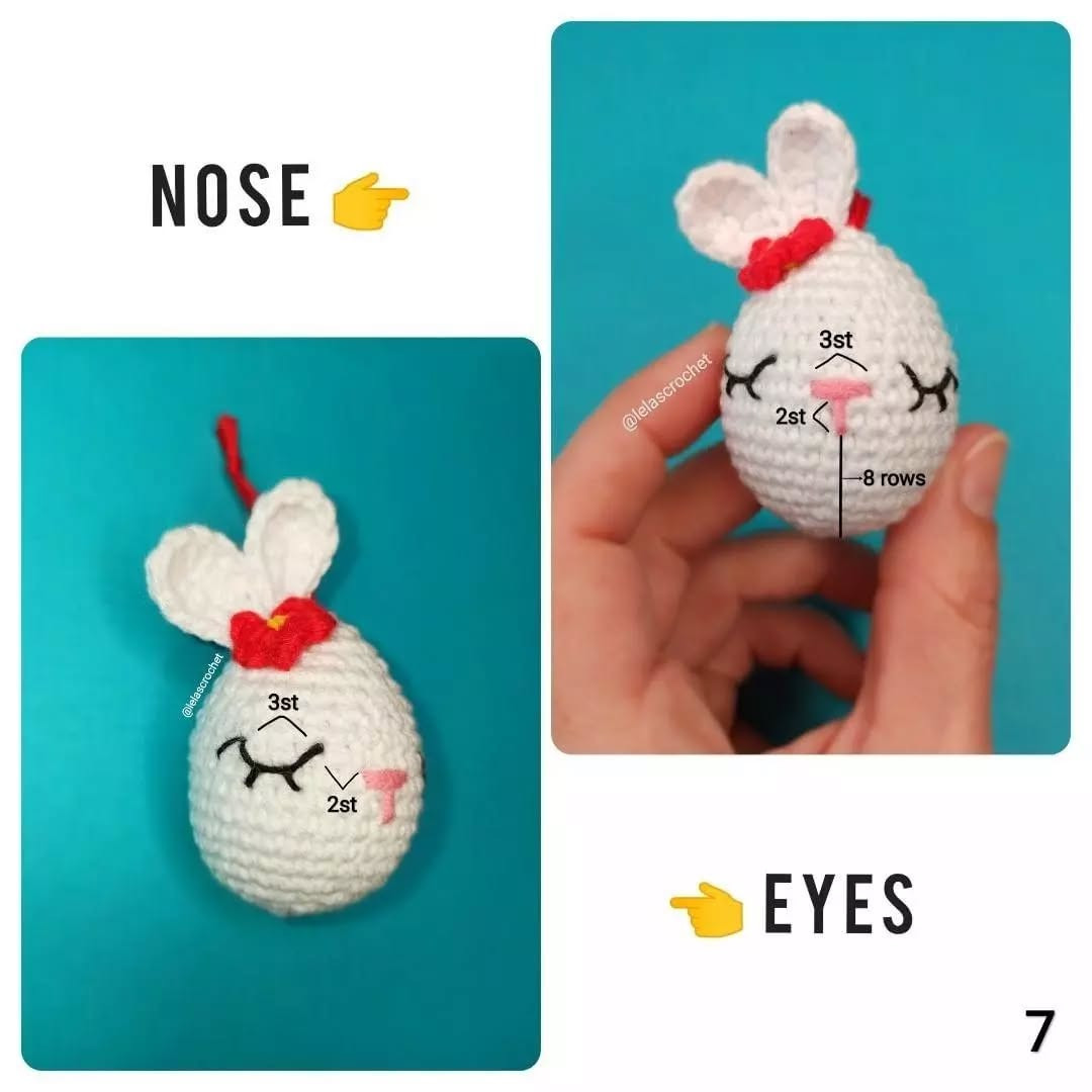 Amigurumi Easter Bunny Egg Free Crochet Pattern