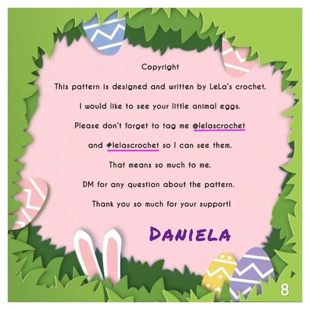 Amigurumi Easter Bunny Egg Free Crochet Pattern