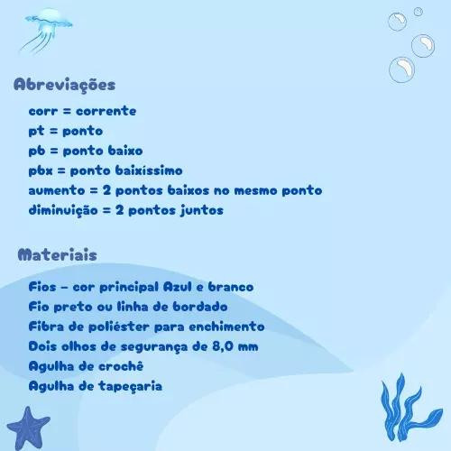 Amigurumi Tubarãozinho - Receita de Crochê Grátis