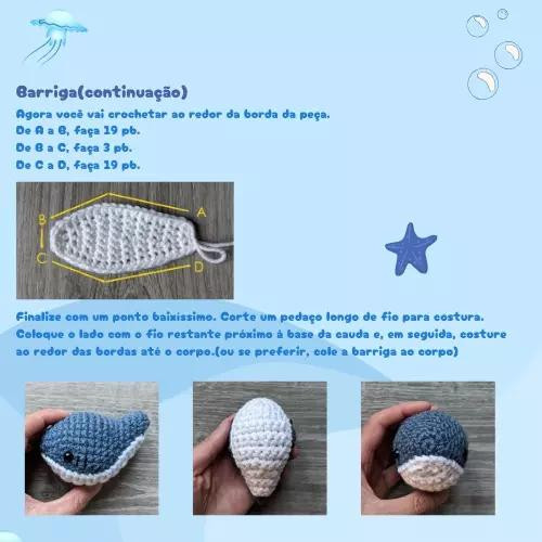 Amigurumi Tubarãozinho - Receita de Crochê Grátis
