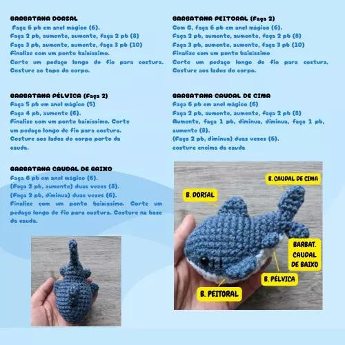 Amigurumi Tubarãozinho - Receita de Crochê Grátis