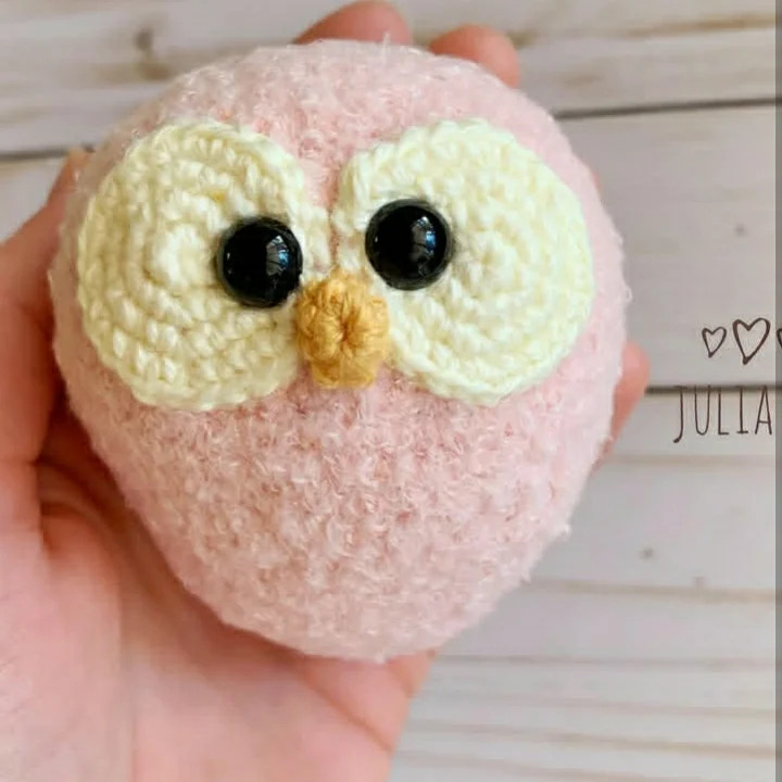 بافتنی جغدهای رنگین با جزئیات زیبا