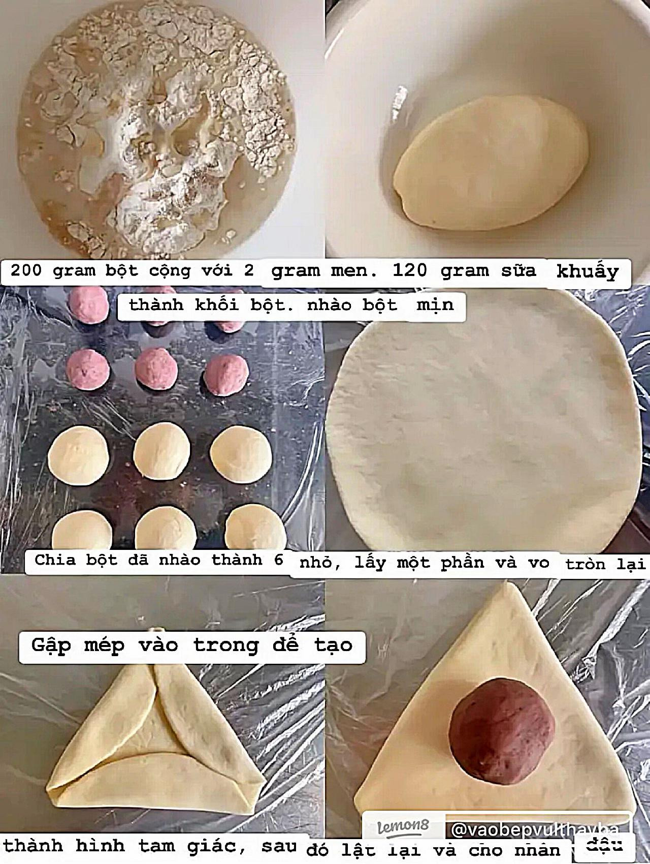 Bánh Bao Nhân Đậu Đỏ Hấp Dẫn Thơm Ngon